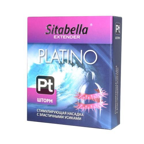 Стимулирующая насадка со спиралью из усиков Platino  Шторм - Sitabella - купить с доставкой в Оренбурге