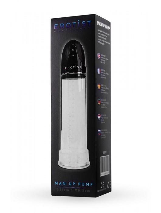 Автоматическая вакуумная помпа Man up pump - Erotist Adult Toys - в Оренбурге купить с доставкой