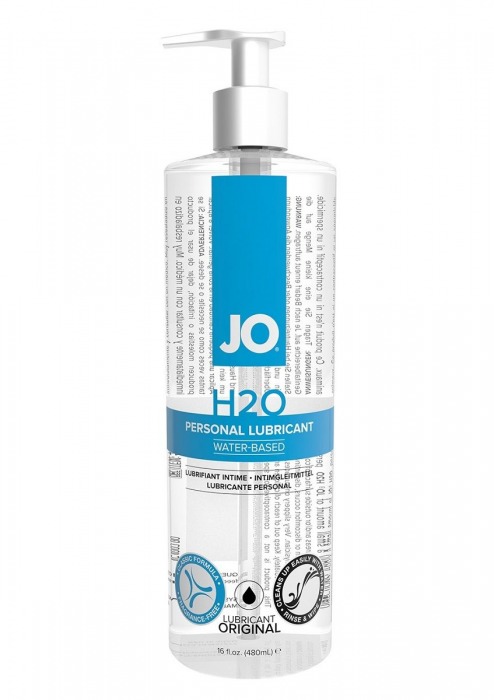 Лубрикант на водной основе JO Personal Lubricant H2O с дозатором - 480 мл. - System JO - купить с доставкой в Оренбурге