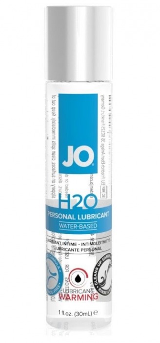 Возбуждающий лубрикант на водной основе JO Personal Lubricant H2O Warming - 30 мл. - System JO - купить с доставкой в Оренбурге