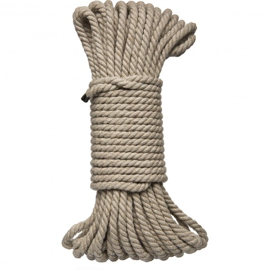 Бондажная пеньковая верёвка Kink Bind   Tie Hemp Bondage Rope 50 Ft - 15 м. - Doc Johnson - купить с доставкой в Оренбурге