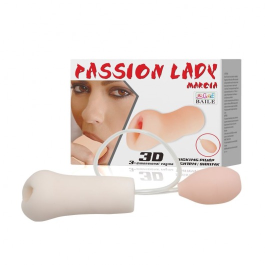 Мастурбатор Passion Lady Marcia с грушей для имитации посасывания - Baile - в Оренбурге купить с доставкой