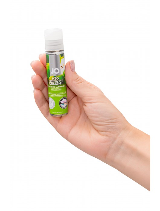 Смазка с ароматом яблока JO Flavored  Green Apple H2O - 30 мл. - System JO - купить с доставкой в Оренбурге
