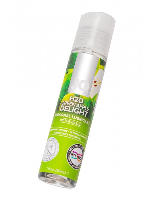Смазка с ароматом яблока JO Flavored  Green Apple H2O - 30 мл. - System JO - купить с доставкой в Оренбурге