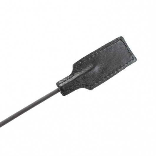 Чёрный профессиональный стек с золотистой рукоятью - 73 см. - БДСМ Арсенал - купить с доставкой в Оренбурге