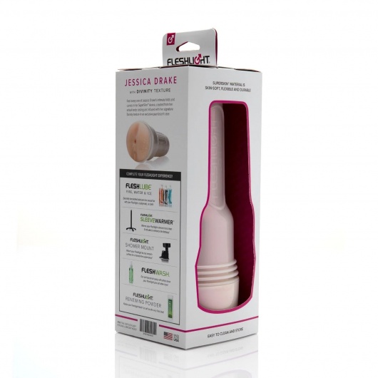 Мастурбатор-вагина Fleshlight Girls - Jessica Drake Heavenly - Fleshlight - в Оренбурге купить с доставкой