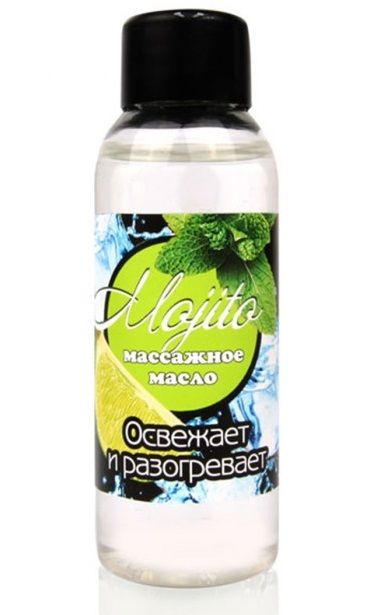 Массажное масло для тела Mojito с ароматом лайма - 50 мл. - Биоритм - купить с доставкой в Оренбурге