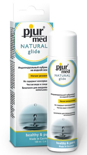 Нейтральный лубрикант на водной основе pjur MED Natural glide - 100 мл. - Pjur - купить с доставкой в Оренбурге