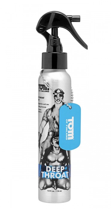 Спрей для лёгкого проникновения во время орального секса Tom of Finland Deep Throat Spray - 118 мл. - Доминирующее кольцо - купить с доставкой в Оренбурге