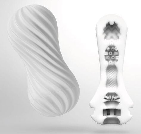 Мастурбатор FLEX Silky White с мягким рельефом - Tenga - в Оренбурге купить с доставкой