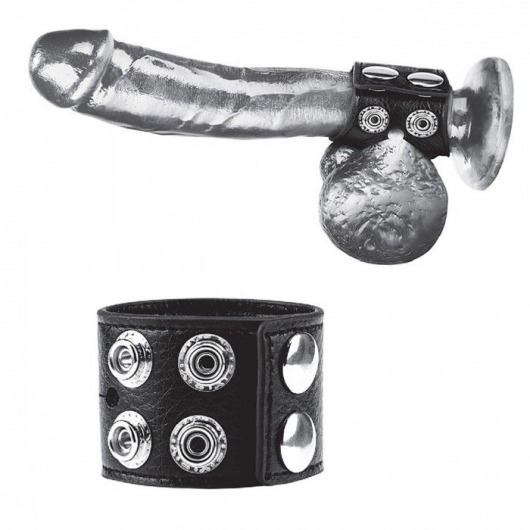 Ремень на член и мошонку 1.5  Cock Ring With Ball Strap - BlueLine - купить с доставкой в Оренбурге