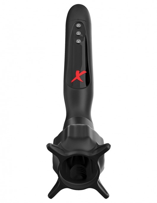 Чёрный вибростимулятор для головки члена с эффектом всасывания Vibrating Roto-Sucker - Pipedream - в Оренбурге купить с доставкой