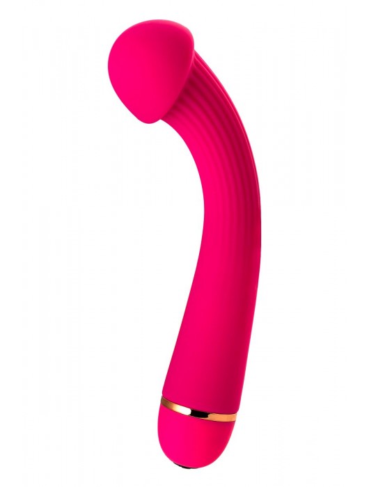 Розовый вибратор с шаровидной головкой - 20 см. - A-toys