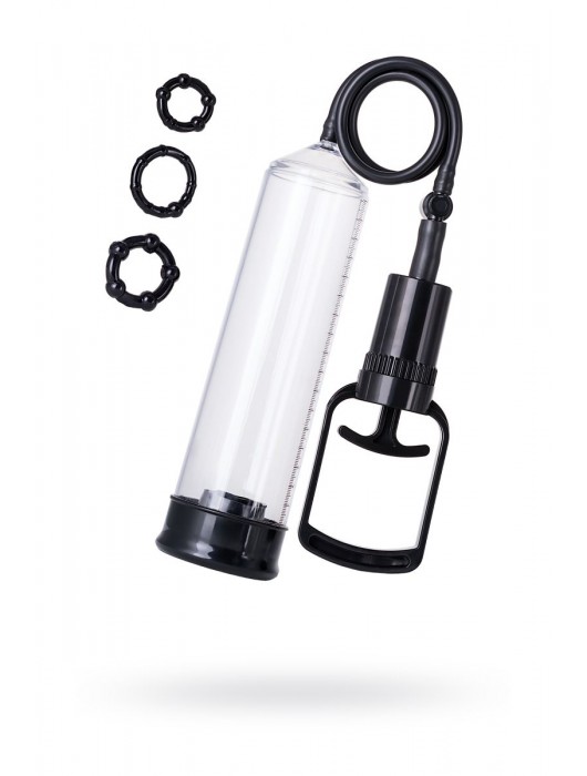 Вакуумная помпа A-toys с уплотнителем и эрекционными кольцами - A-toys - в Оренбурге купить с доставкой