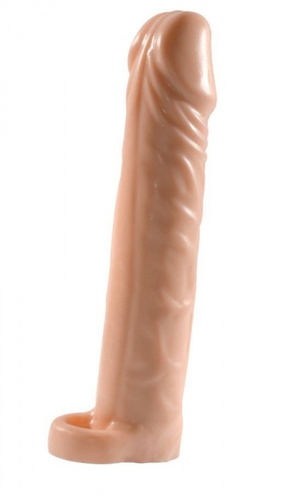 Телесная насадка-удлинитель Extension sleeve с подхватом - 17 см. - Sitabella - в Оренбурге купить с доставкой