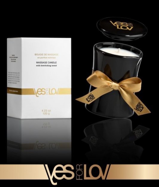 Массажная аромасвеча BEWITCHING MASSAGE CANDLE - 120 мл. - YESforLOV - купить с доставкой в Оренбурге