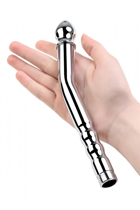 Металлический анальный душ с тремя насадками - ToyFa - купить с доставкой в Оренбурге