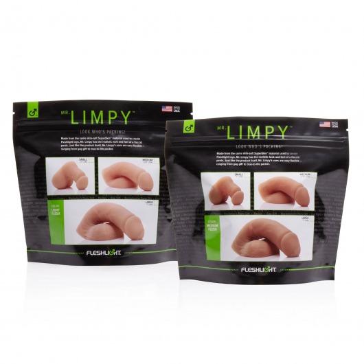 Мягкий имитатор пениса Fleshtone Limpy большого размера - 21,6 см. - Fleshlight - купить с доставкой в Оренбурге
