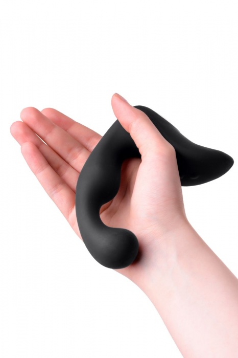 Чёрный изогнутый вибростимулятор простаты Erotist - Erotist Adult Toys - в Оренбурге купить с доставкой