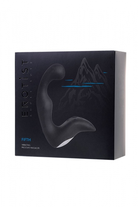 Чёрный изогнутый вибростимулятор простаты Erotist - Erotist Adult Toys - в Оренбурге купить с доставкой