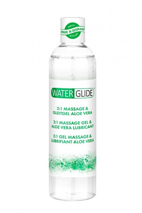 Гель-смазка 2-в-1 MASSAGE   LUBRICANT ALOE VERA - 300 мл. - Waterglide - купить с доставкой в Оренбурге