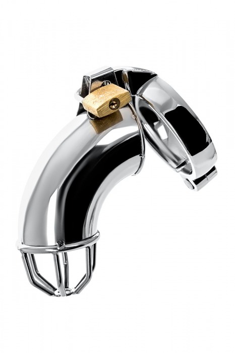 Серебристый мужской пояс верности TOYFA Metal - ToyFa - купить с доставкой в Оренбурге