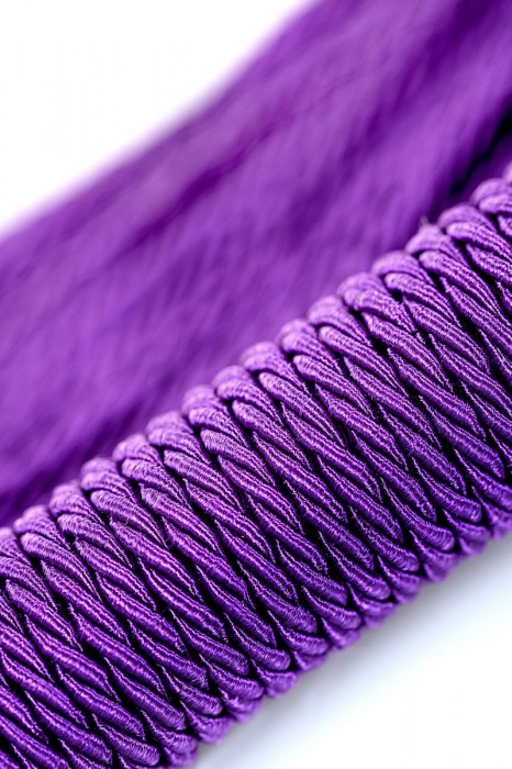 Сиреневый флоггер из веревки Theatre - 48,5 см. - ToyFa - купить с доставкой в Оренбурге