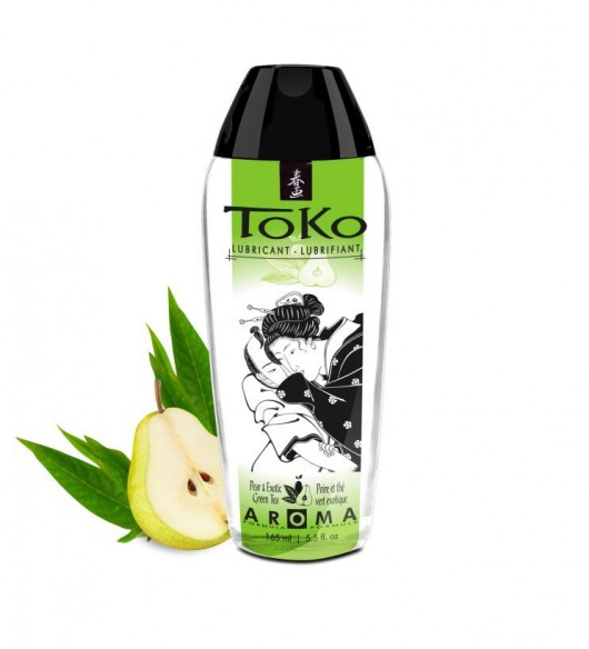 Интимный гель TOKO Pear   Exotic Green Tea с ароматом груши и зеленого чая - 165 мл. - Shunga - купить с доставкой в Оренбурге