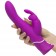 Лиловый вибратор-кролик Curve Rechargeable Rabbit Vibrator - 25,4 см. - Happy Rabbit купить в Оренбурге с доставкой в Orgasmix.ru Лиловый вибратор-кролик Curve Rechargeable Rabbit Vibrator - 25,4 см. - Happy Rabbit