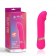 Розовый мини-вибратор с загнутой головкой Dildo Vibe - 11,7 см. - Chisa