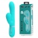 Аквамариновый вибратор-кролик Mariana - 22,6 см. - Baile купить в Оренбурге с доставкой в Orgasmix.ru Аквамариновый вибратор-кролик Mariana - 22,6 см. - Baile