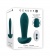 Изумрудная анальная вибропробка с пультом ДУ Tunnel Tapper - 12,1 см. - Gender X