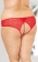 Кружевные трусики с интимным доступом, обрамлённым стразами - SoftLine купить с доставкой